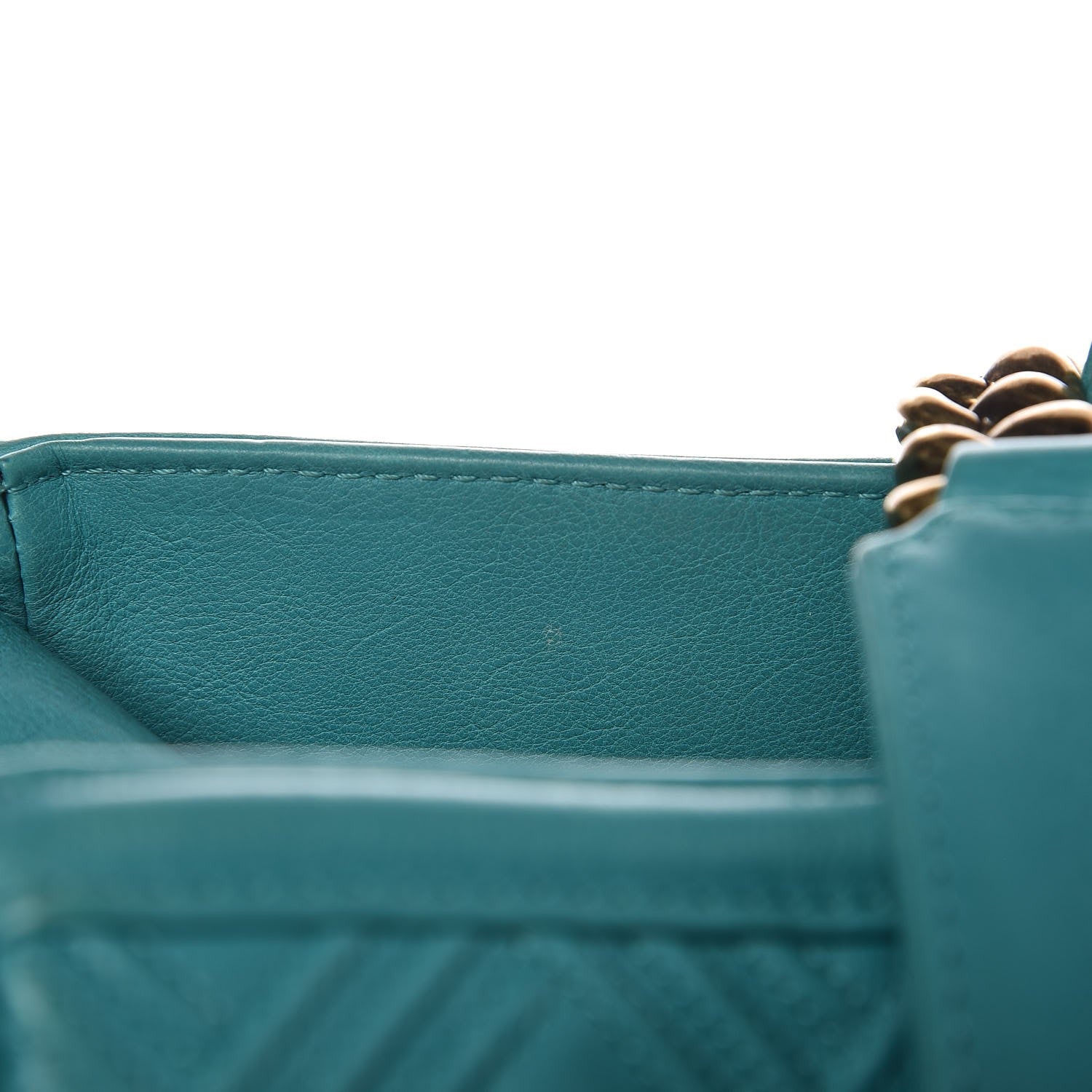 Chanel Calfskin Large Retro Girl Shopping Tote Turquoise 21 of 21