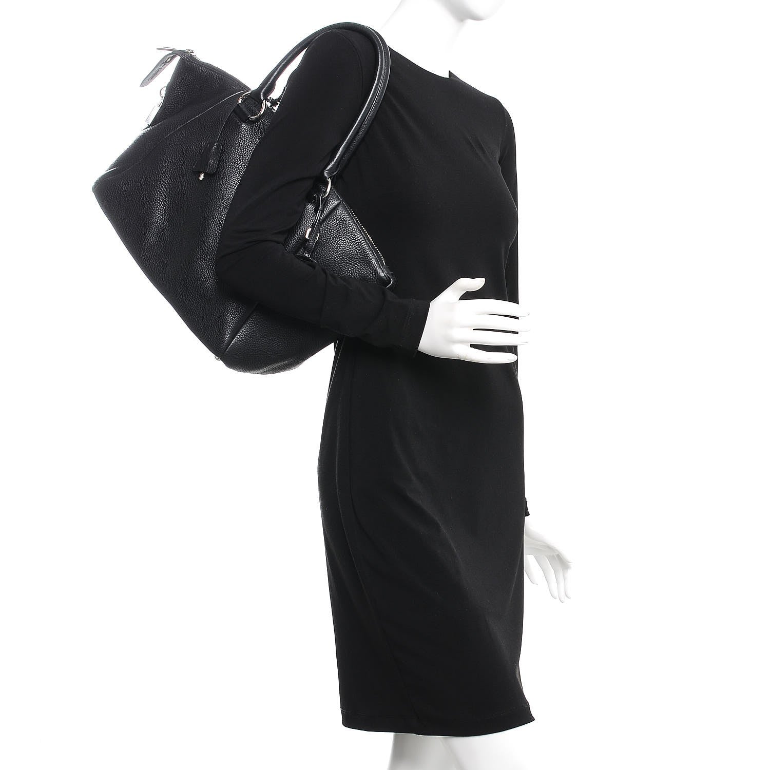 Prada Vitello Daino Shopping Tote Nero Black 2 of 9