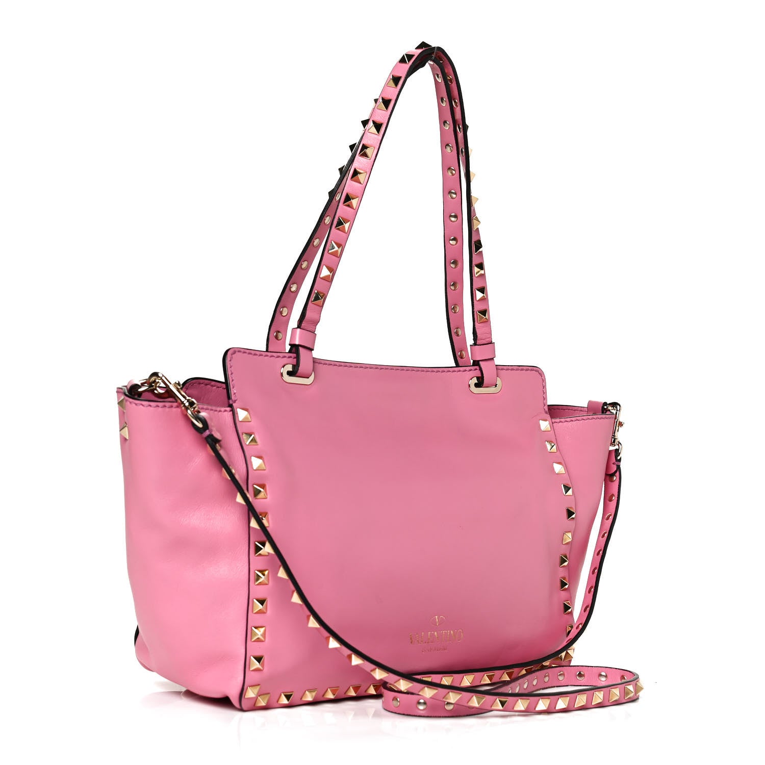 Valentino Garavani Vitello Small Rockstud Tote Ninphea 2 of 12