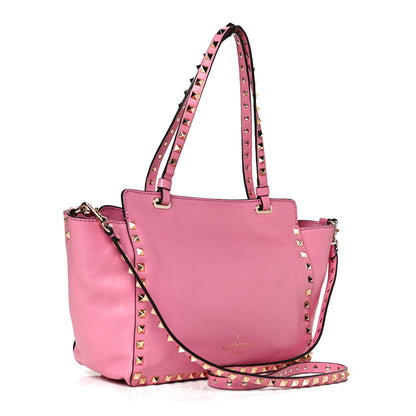 Valentino Garavani Vitello Small Rockstud Tote Ninphea 2 of 12