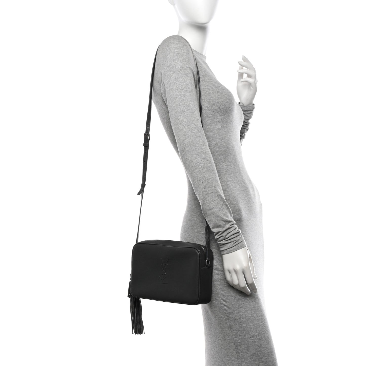 Lambskin Monogram Small Lou Camera Bag Asphalt