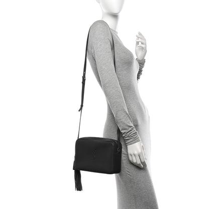 Saint Laurent Lambskin Monogram Small Lou Camera Bag Asphalt 2 of 12