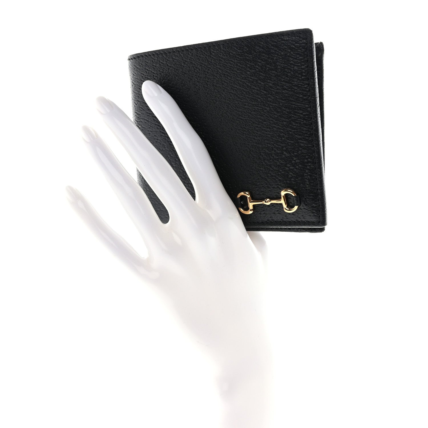 Gucci Calfskin Horsebit 1955 Bi-Fold Wallet Black 2 of 8