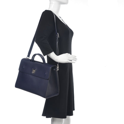 Christian Dior Calfskin Large Diorever Flap Navy 2 of 12