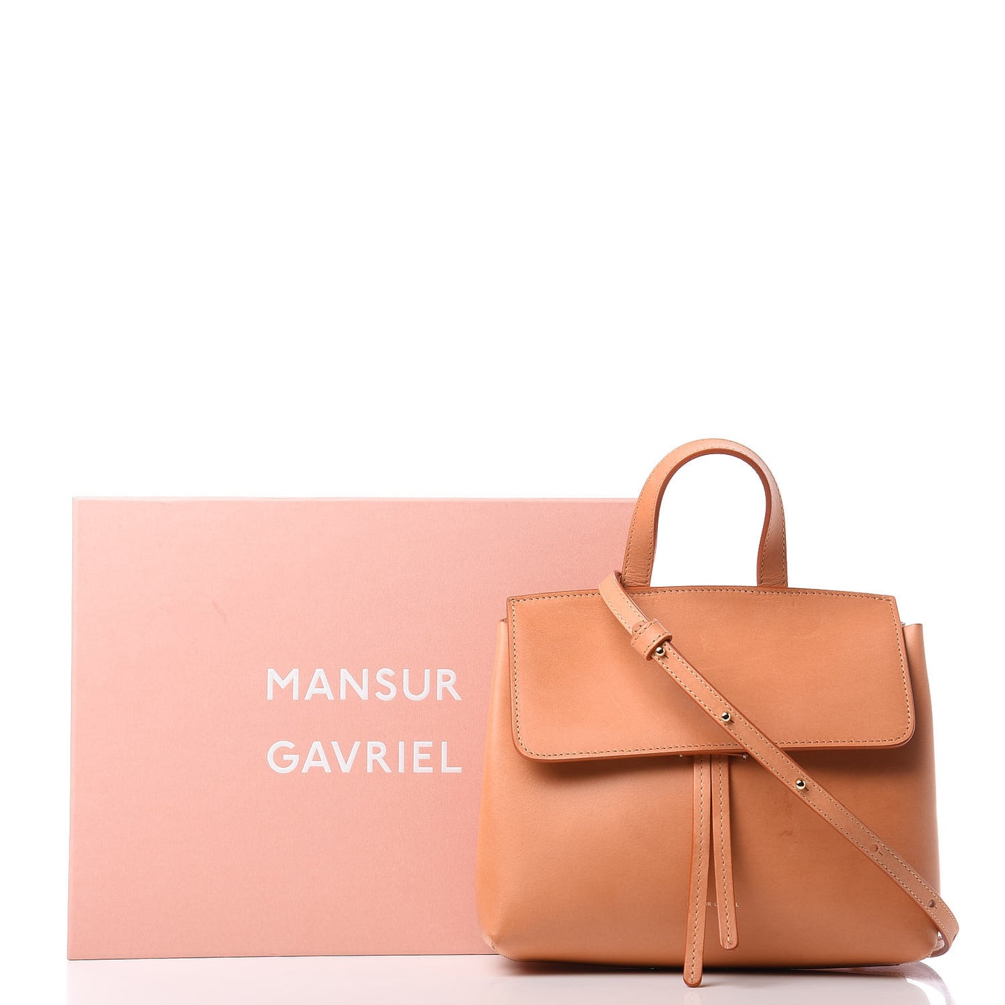 Calfskin Mini Mini Lady Bag Camello Rosa