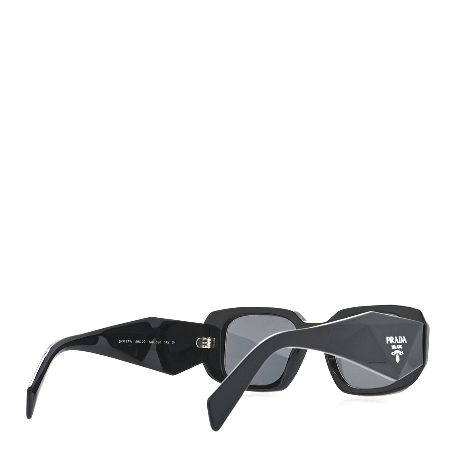 Prada Acetate Symbole Sunglasses SPR 17W Black 4 of 7
