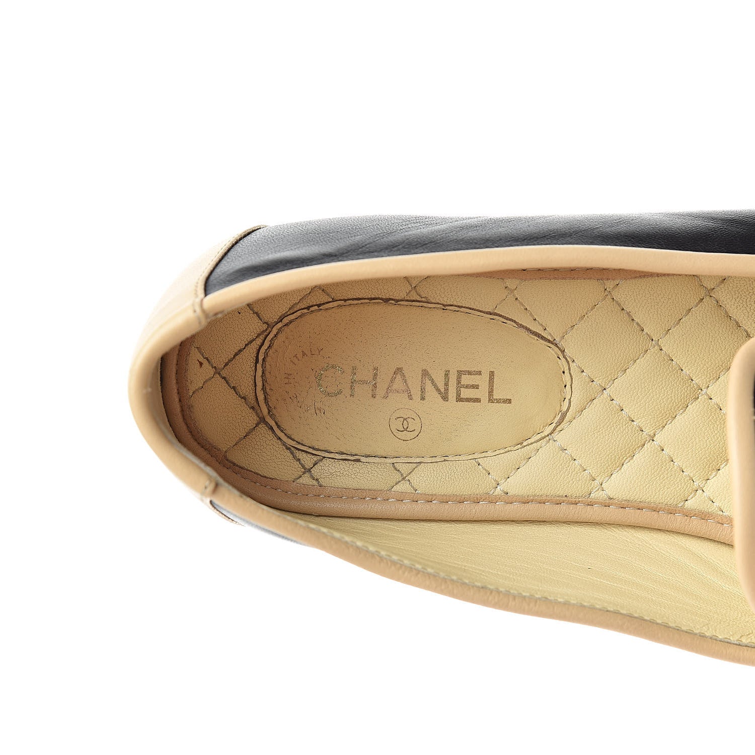 Chanel Lambskin CC Chain Loafers 37 Black 8 of 12