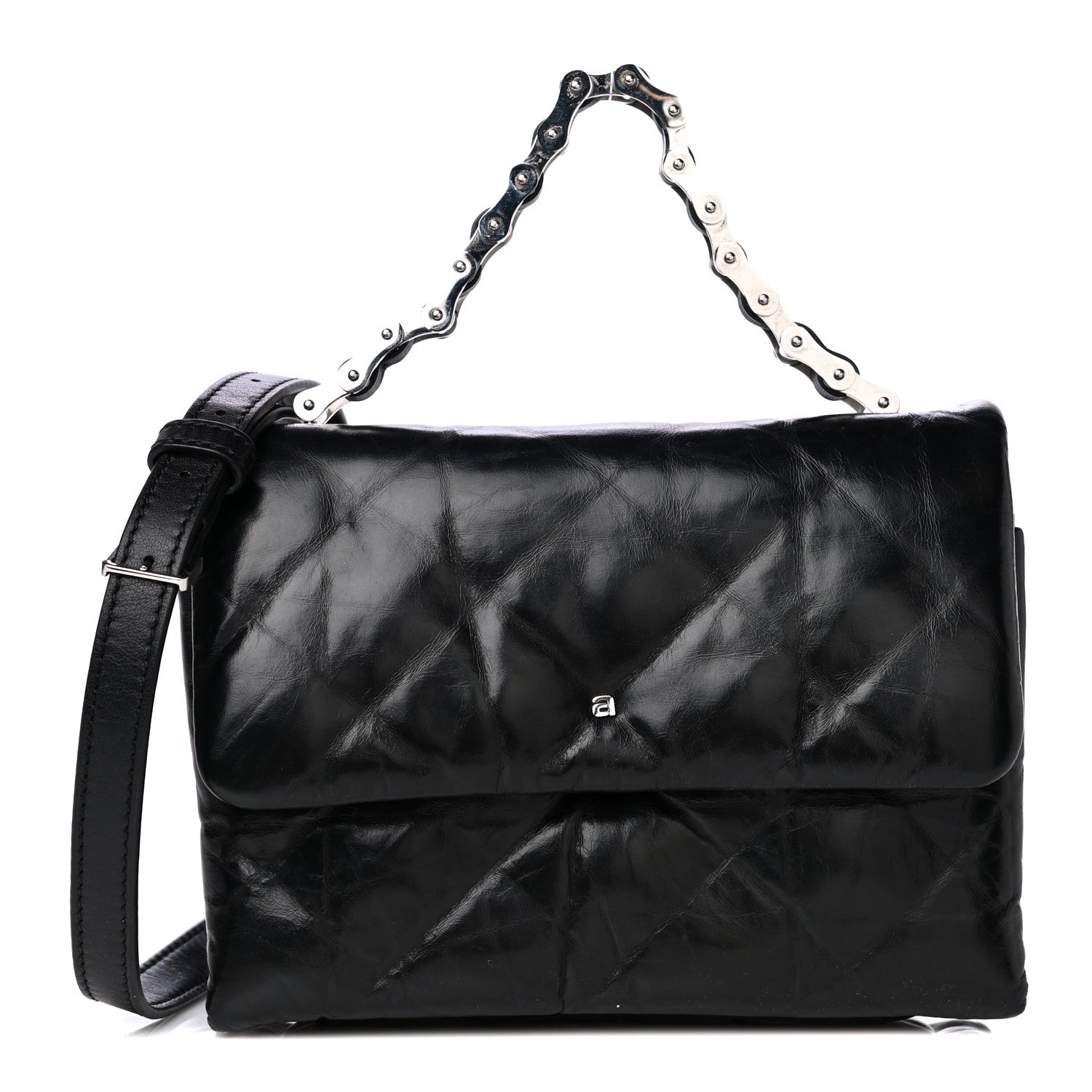 Alexander Wang Calfskin Quilted Halo Crossbody Bag Black 1 of 13