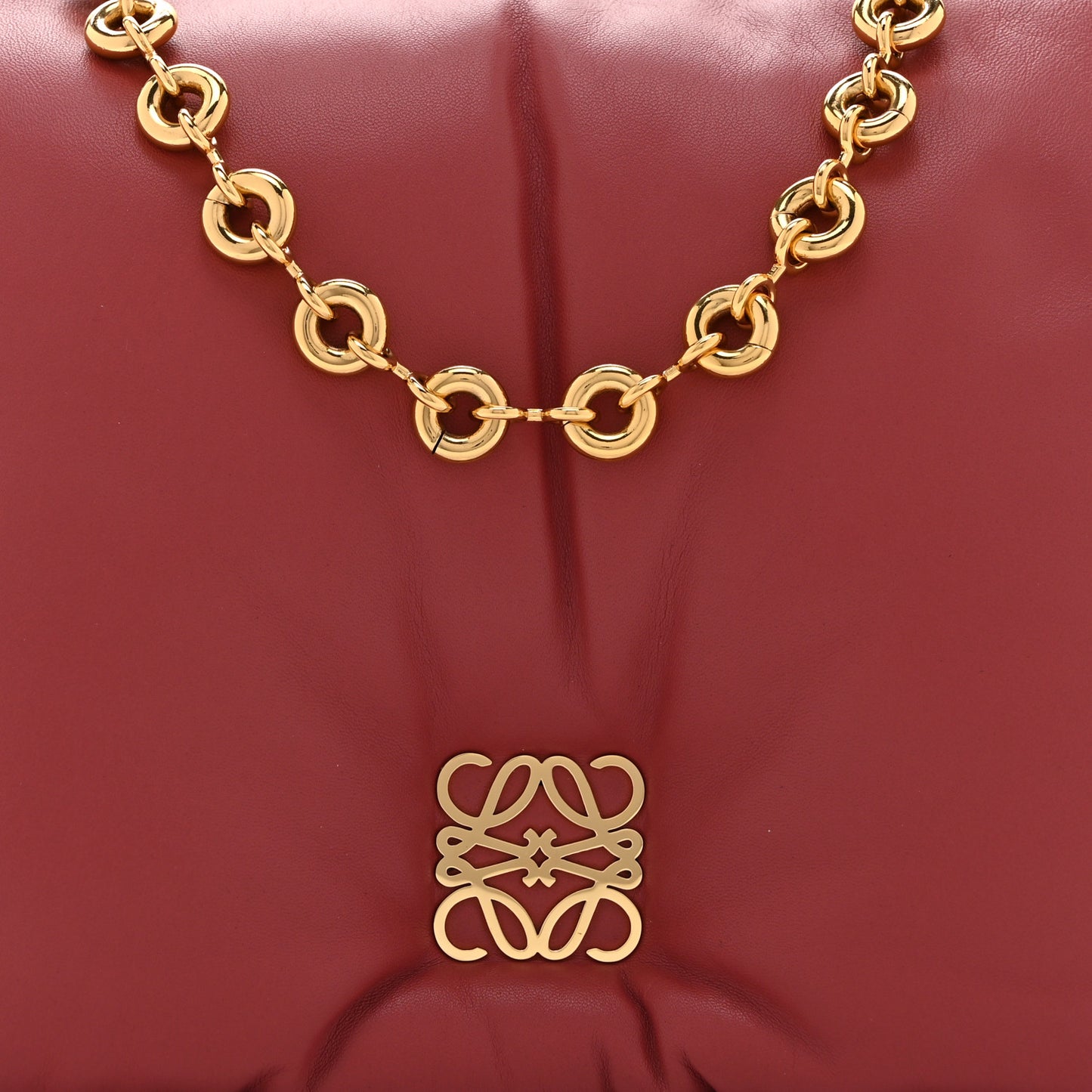 Lambskin Goya Puffer Bag Plumrose