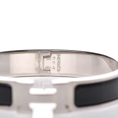 Hermes Enamel Narrow Clic Clac H Bracelet GM Black 4 of 5