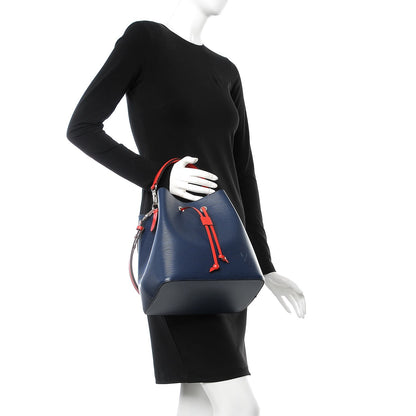 Louis Vuitton Epi Neonoe Indigo Coquelicot 2 of 9