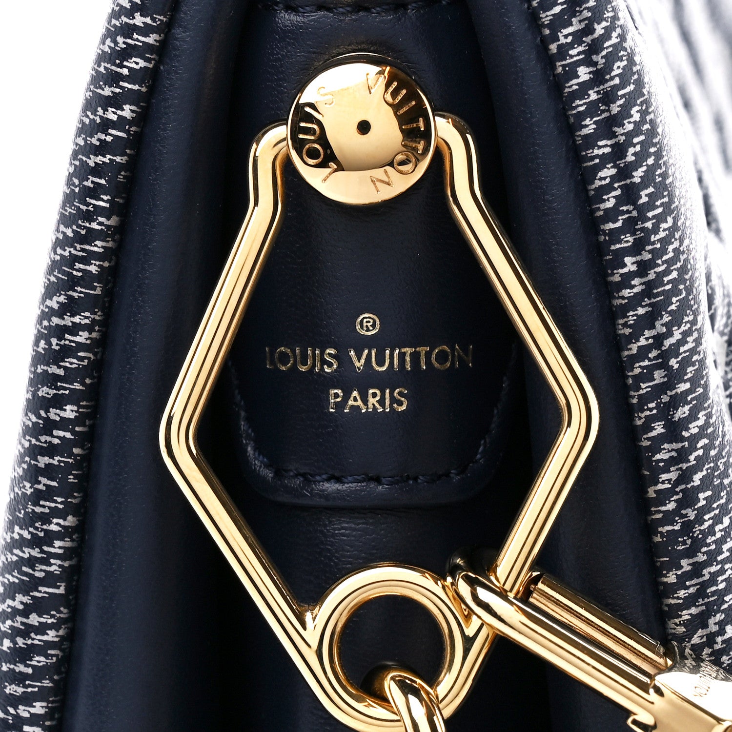 Louis Vuitton Lambskin Printed Monoglam Coussin PM Blue 7 of 10