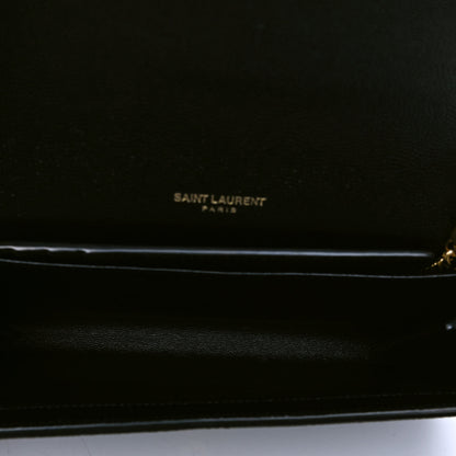 Saint Laurent Grain De Poudre Uptown Chain Wallet Black 4 of 5