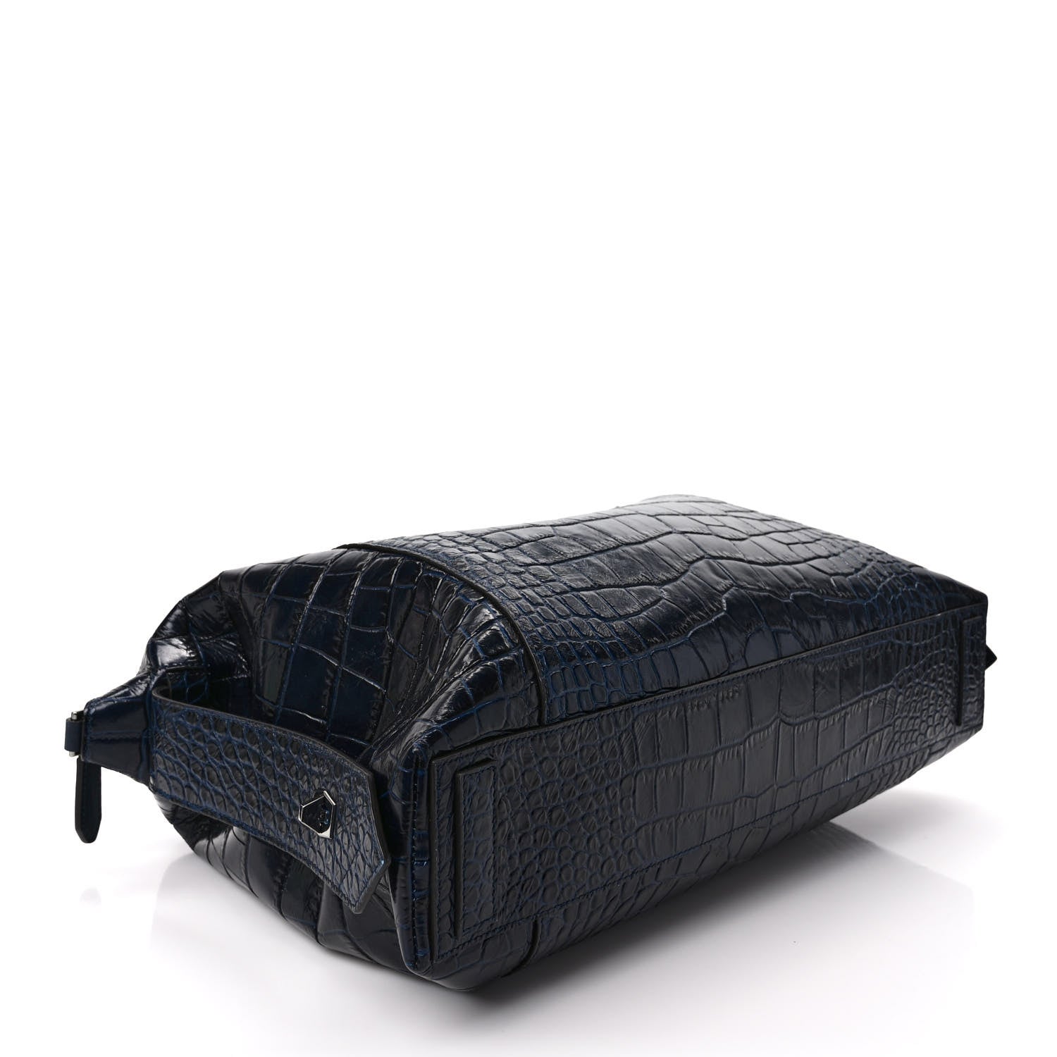 Givenchy Calfskin Crocodile Embossed Medium Soft Antigona Navy 4 of 9