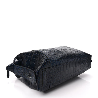 Givenchy Calfskin Crocodile Embossed Medium Soft Antigona Navy 4 of 9