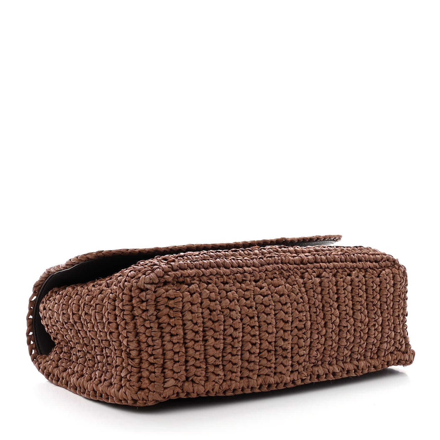 Saint Laurent Raffia Calfskin Monogram Medium Niki Chain Satchel New Nut 4 of 10