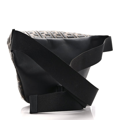 Fendi Vitello Century Bi-Color FF 1974 Embossed Belt Bag Maya Black 3 of 9