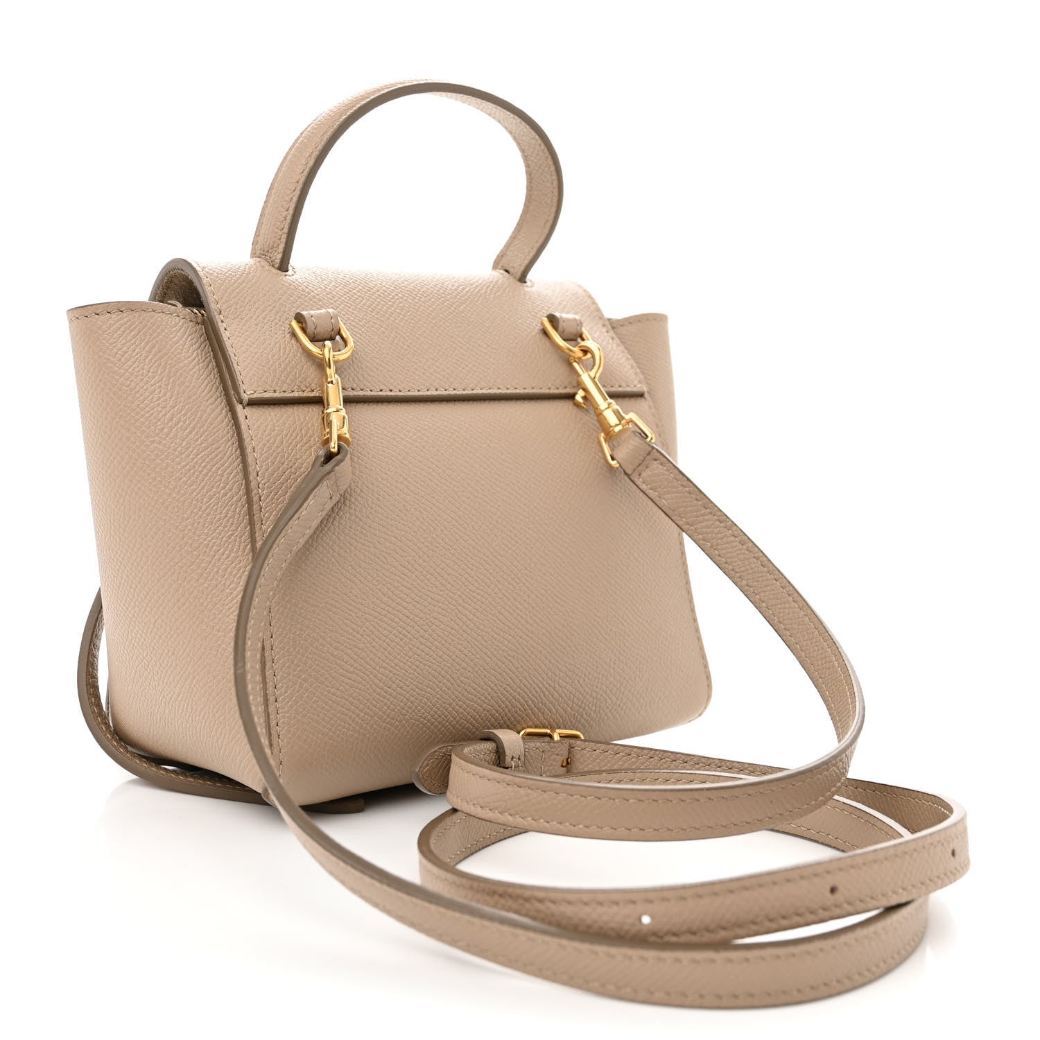 Celine Grained Calfskin Pico Belt Bag Light Taupe 3 of 9