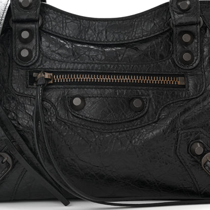 Balenciaga Agneau Arena Classic Hardware Le City Mini  Black 8 of 11