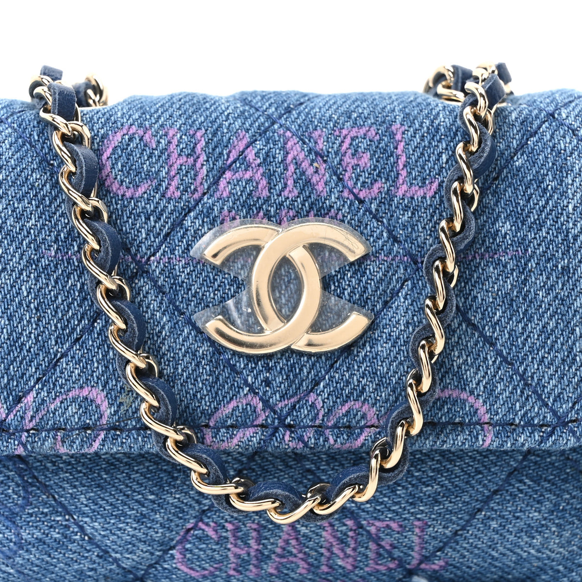 Denim Quilted Denim Mood Belt Bag Blue Multicolor