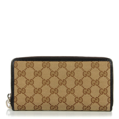 Gucci Monogram Large Twins Zip Around Wallet Dark Brown 1 of 7
