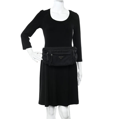 Prada Tessuto Nylon Belt Bag Black 2 of 12