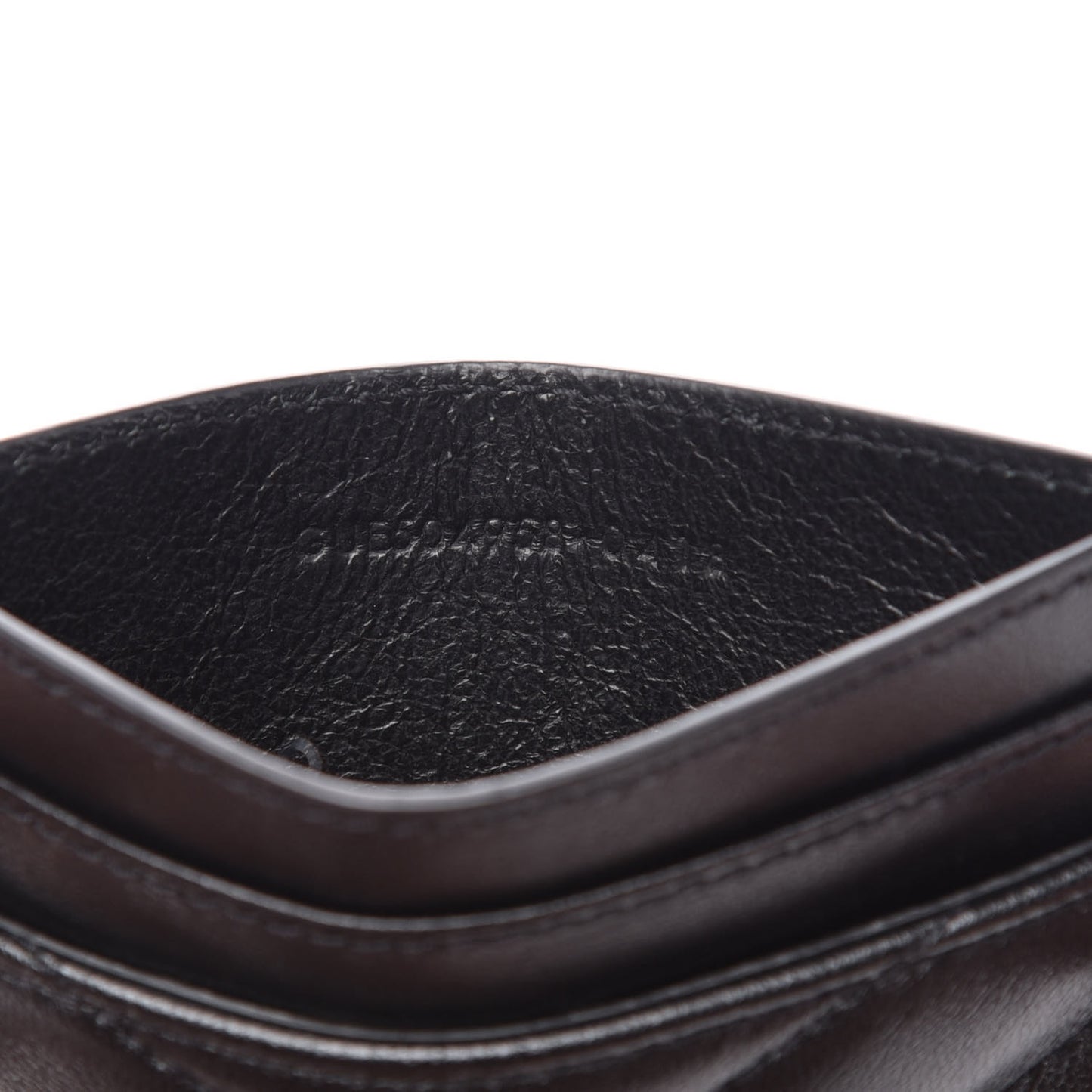 Calfskin Y Quilted Monogram LouLou Credit Card Case Black