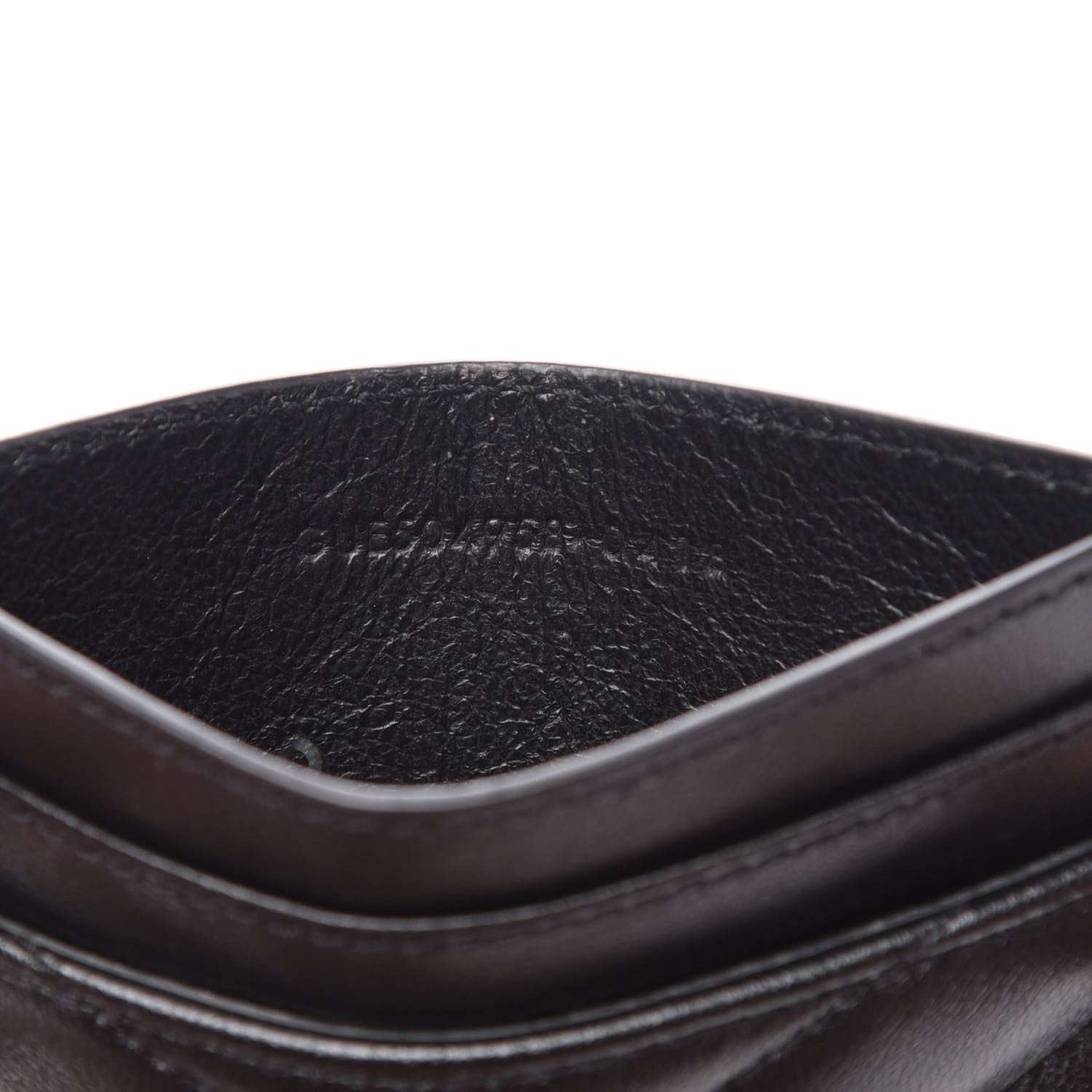 Saint Laurent Calfskin Y Quilted Monogram LouLou Credit Card Case Black 7 of 9