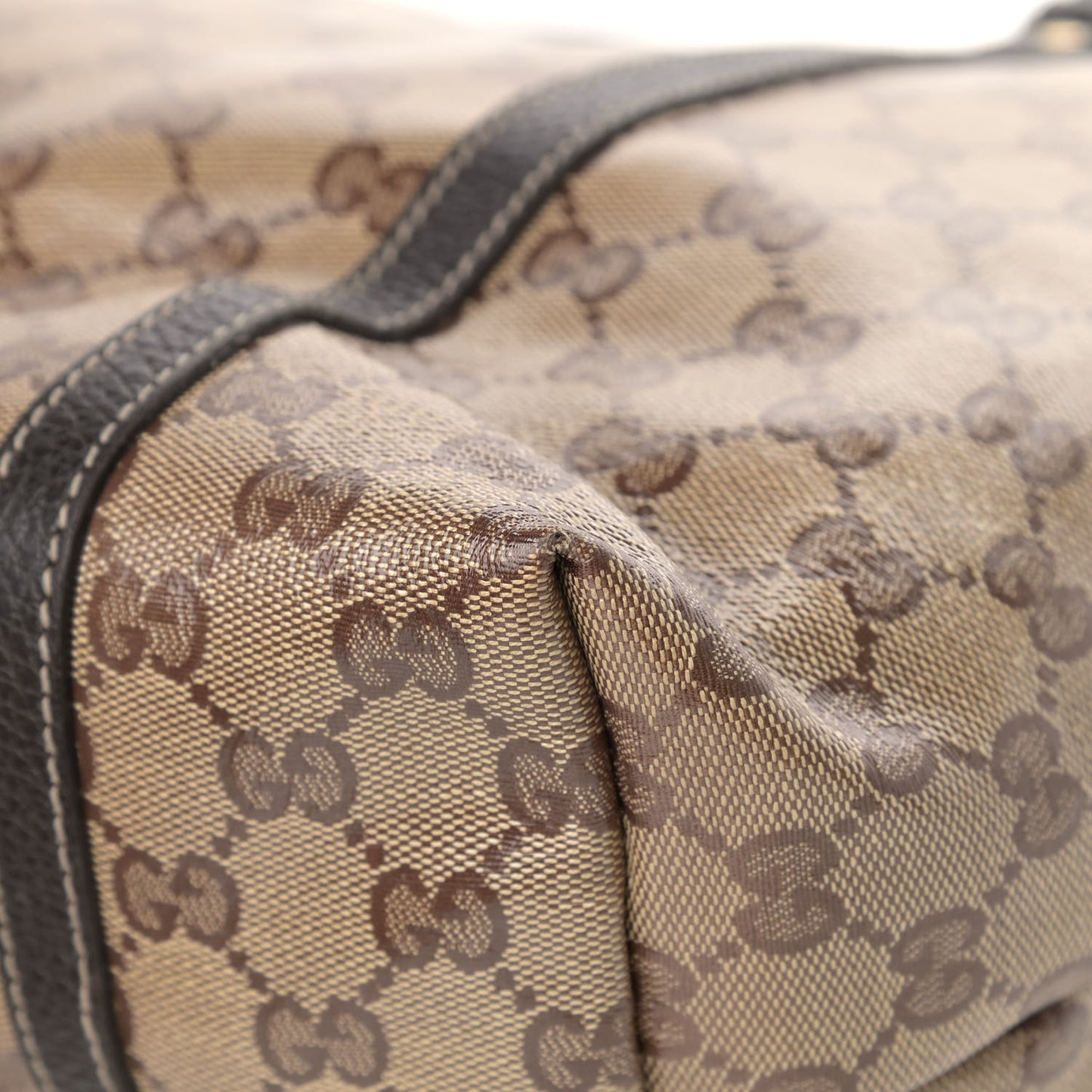 Crystal Monogram Medium Joy Tote Beige Ebony Testa di Moro