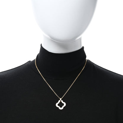 Van Cleef & Arpels 18K Yellow Gold Byzantine Alhambra Pendant Necklace 2 of 4