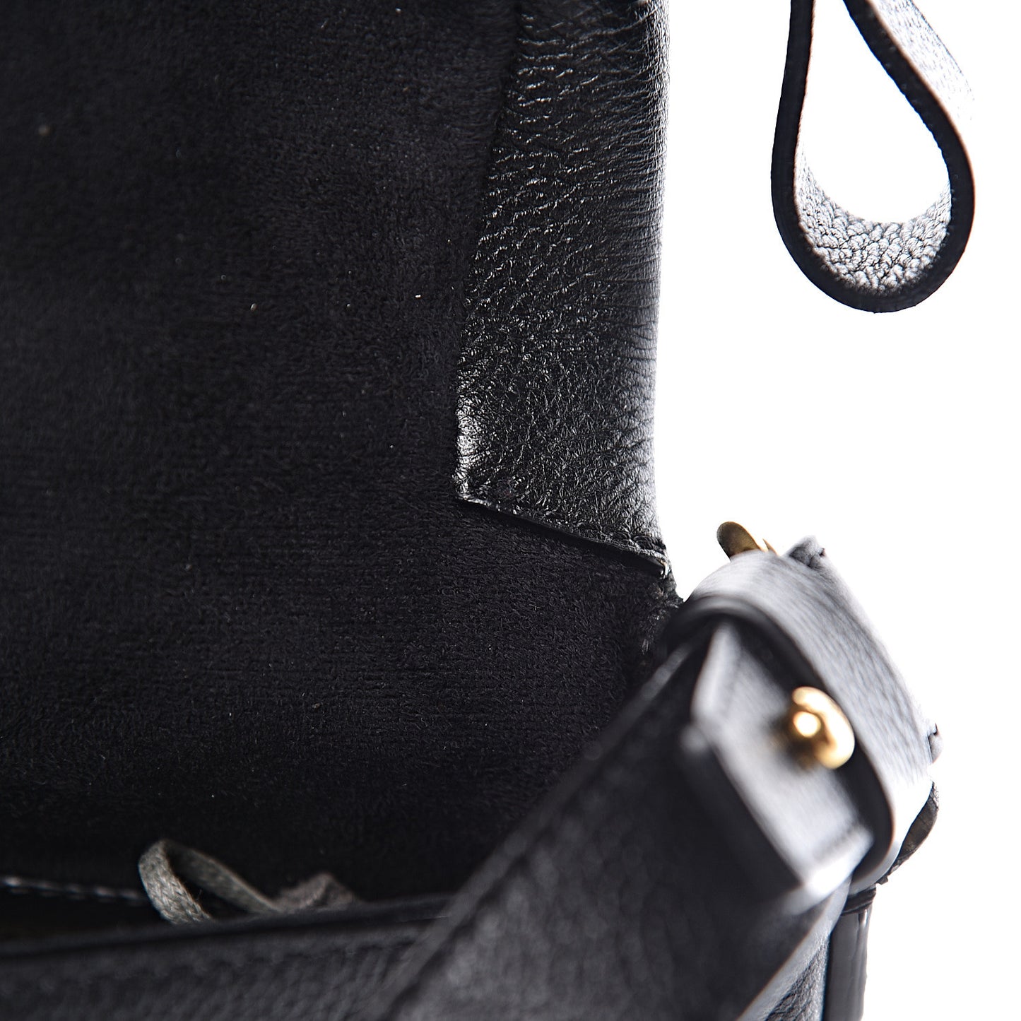 Grained Calfskin Medium Jennifer Crossbody Bag Black