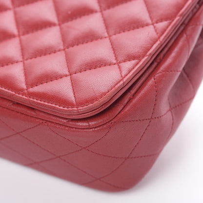 Chanel Lambskin Quilted Small Single Flap Red 17 of 20