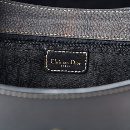 Christian Dior Calfskin Saddle Vertical Shopper Black 6 of 23