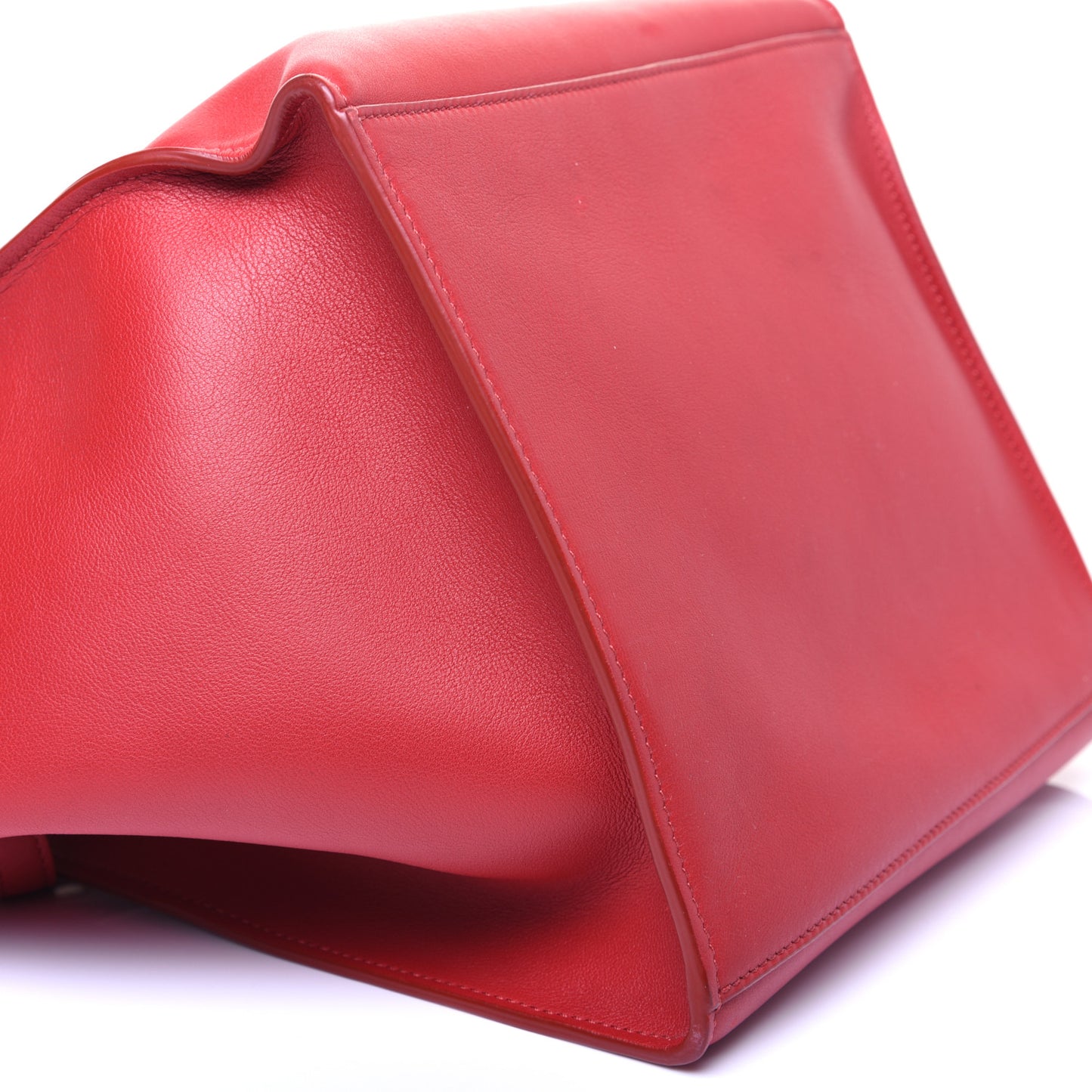 Smooth Calfskin Small Big Bag Red