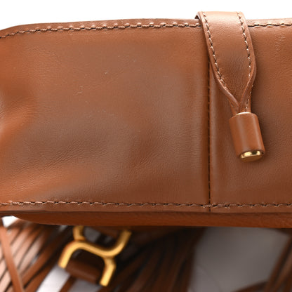 Chloe Shiny Small Grain Calfskin Mini Marcie Multi Fringe Satchel Tan 11 of 11