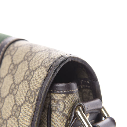 Gucci GG Plus Monogram Web Medium Flap Messenger Beige Dark Brown 10 of 18