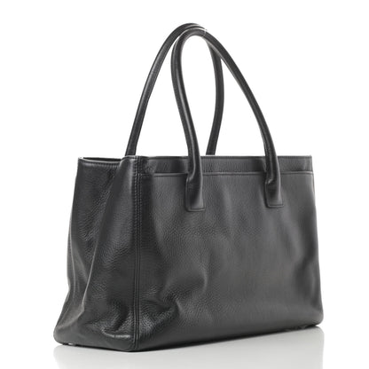 Chanel Calfskin Cerf Executive Shopper Tote Black 3 of 15