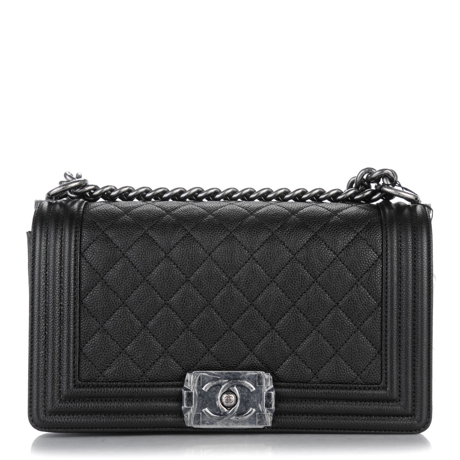 Chanel Caviar Quilted Medium Boy Flap Black 1 of 7