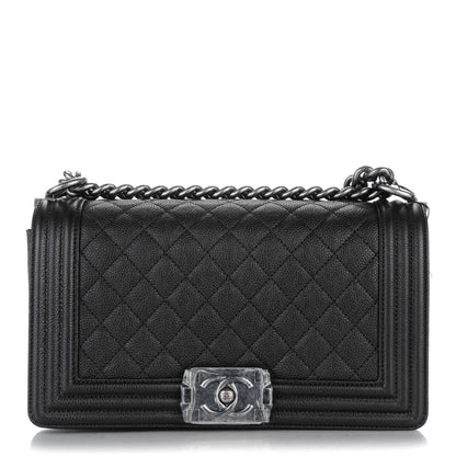 Chanel Caviar Quilted Medium Boy Flap Black 1 of 7