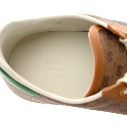 Gucci X DISNEY Mini Vintage GG Supreme Monogram Mickey Mouse Womens Ace Sneakers 38.5 Beige Vintage Sun Oil 7 of 9