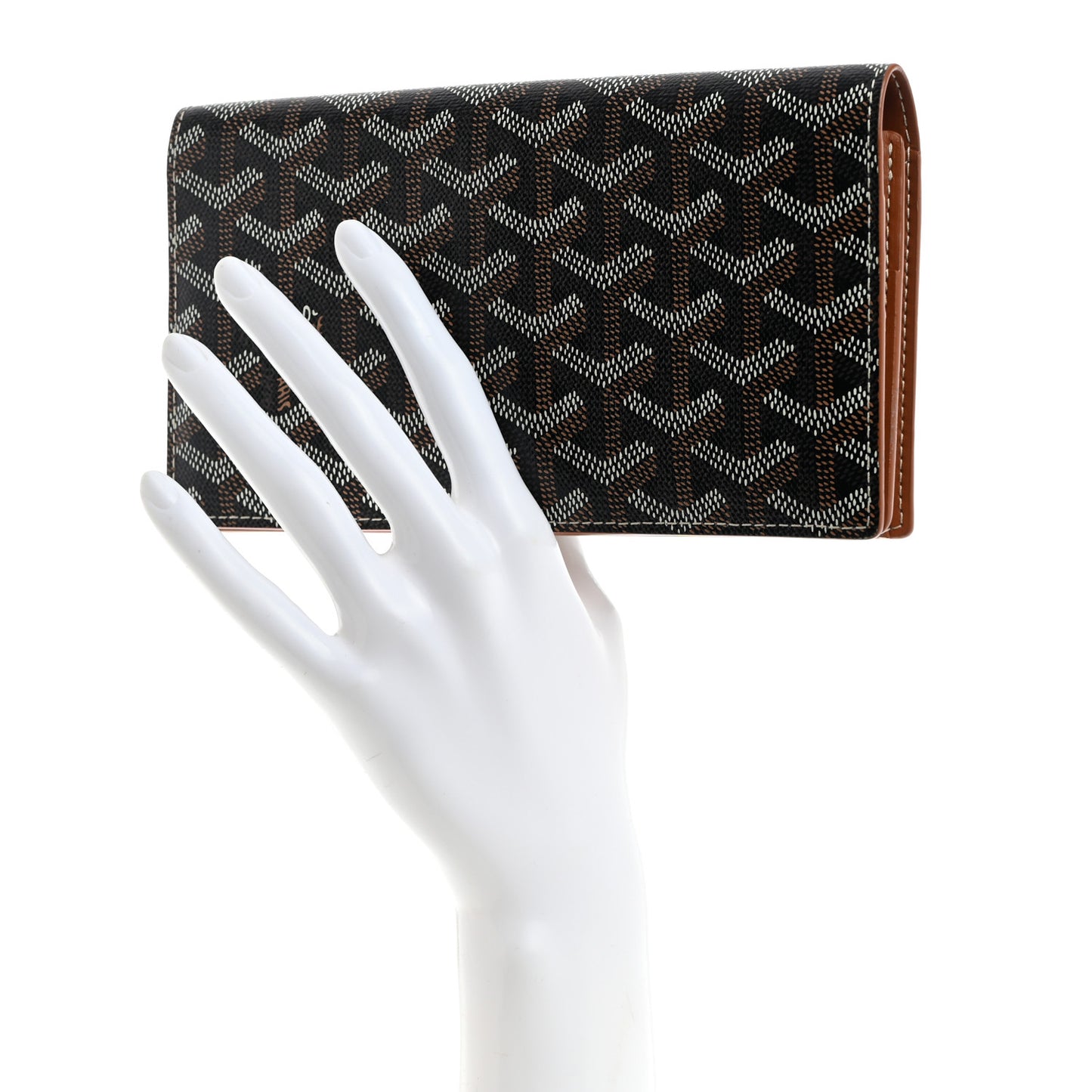 Goyardine Richelieu Wallet Black Gold