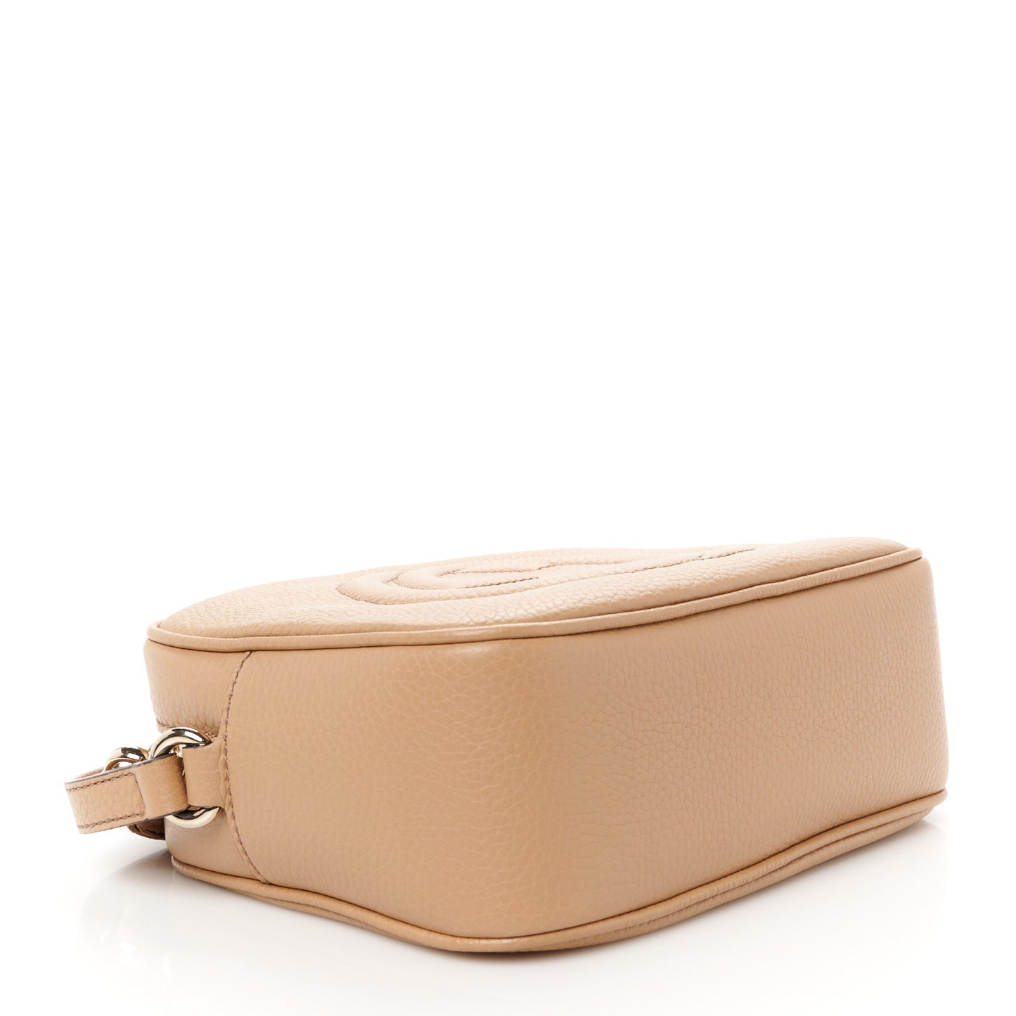 Pebbled Calfskin Small Soho Disco Bag Camelia