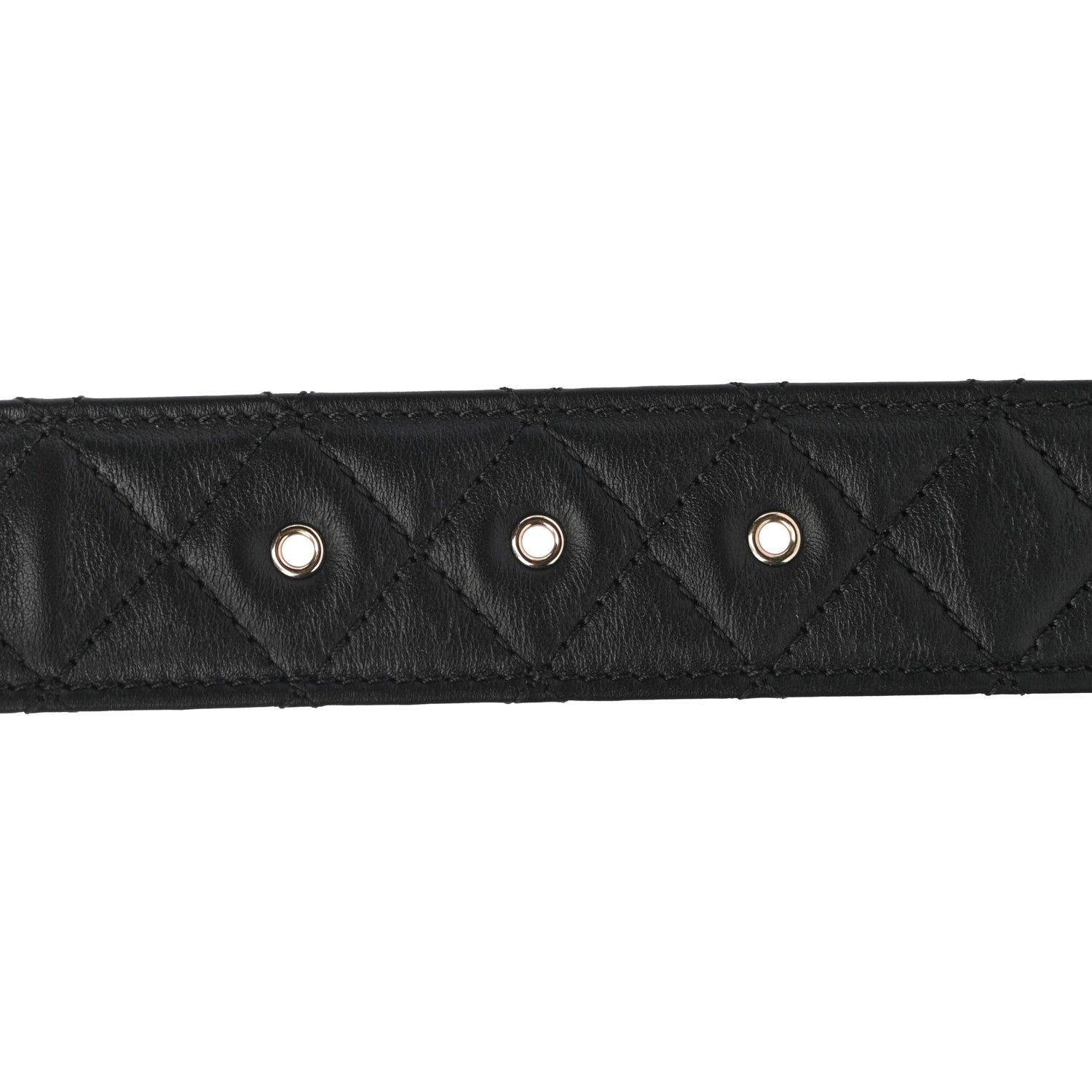 Chanel Lambskin Quilted CC Chain Belt 90 36 Black 3 of 6
