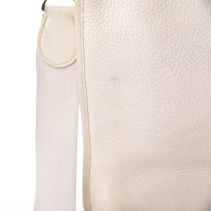Hermes Taurillon Clemence Evelyne PM White 18 of 21