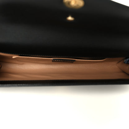 Gucci Textured Calfskin Torchon GG Broadway Envelope Clutch Black 5 of 9