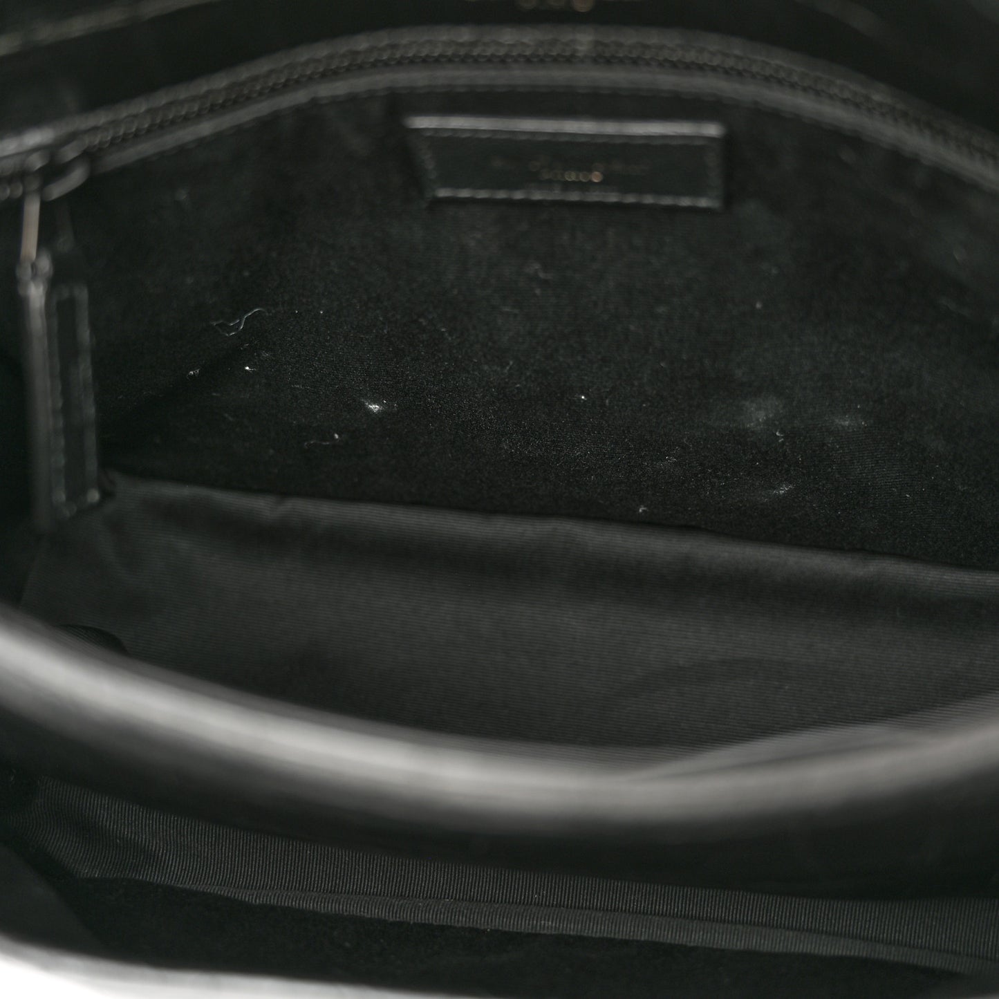 Crocodile Embossed Lambskin Monogram Medium Niki Chain Satchel Black