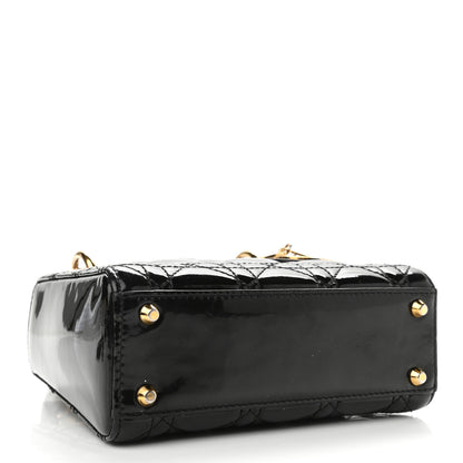 Christian Dior Patent Cannage Mini Lady Dior Black 4 of 13