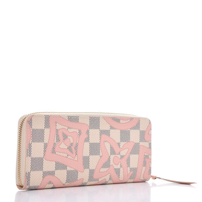 Louis Vuitton Damier Azur Tahitienne Clemence Wallet 3 of 8