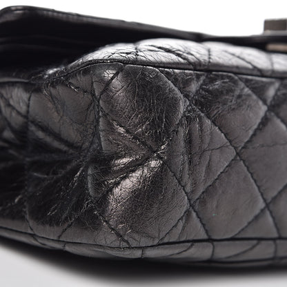 Chanel Metallic Aged Calfskin Quilted 2.55 Reissue 227 Flap Dark Silver 9 of 18