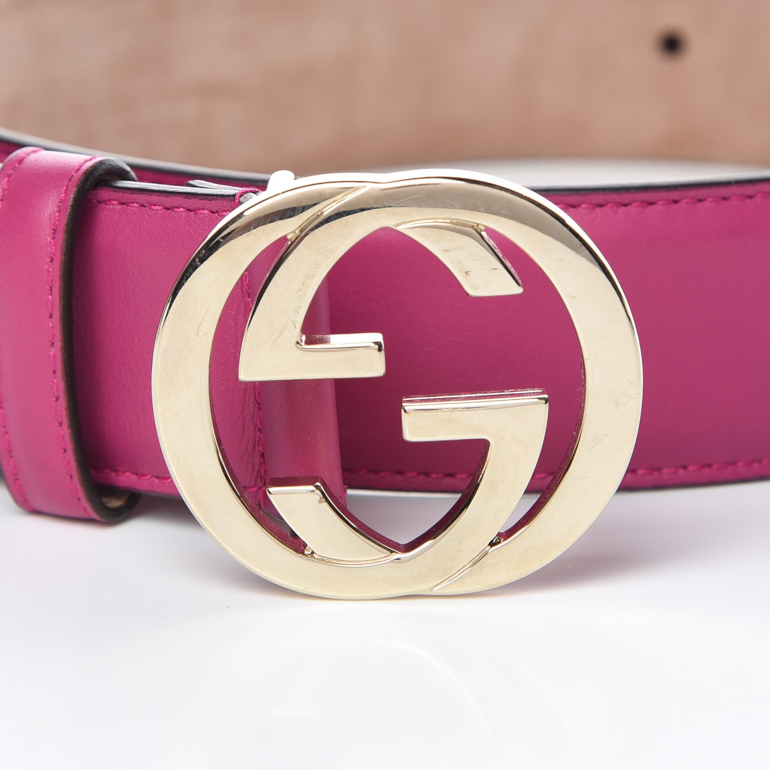 Gucci Moon Calfskin Interlocking G 37mm Belt 90 36 New Rosette 9 of 9